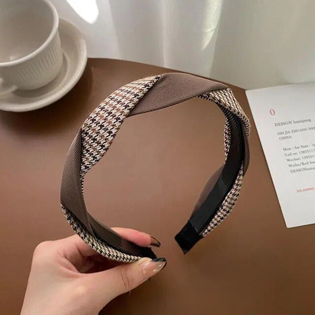 Elegant PU Leather Braided Headband