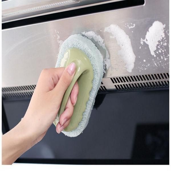 Multi-Purpose Sponge Brush for Glass, Kitchen, and Bathroom Cleaning