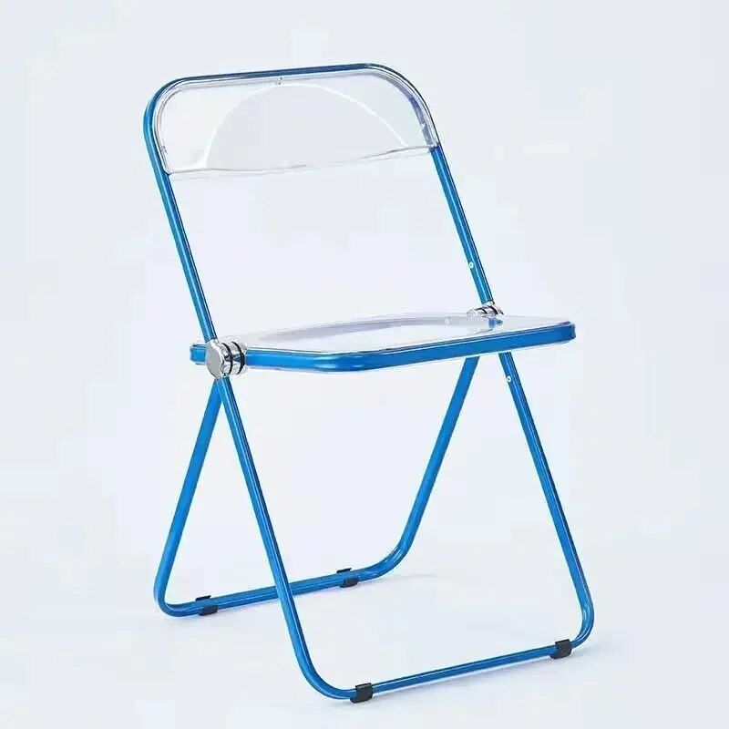 Modern Acrylic Transparent Folding Dining Chair - Set of 4