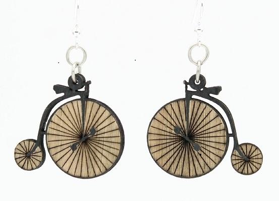 Old Fashioned Bicycle Earrings #1621 | Red Sunflower