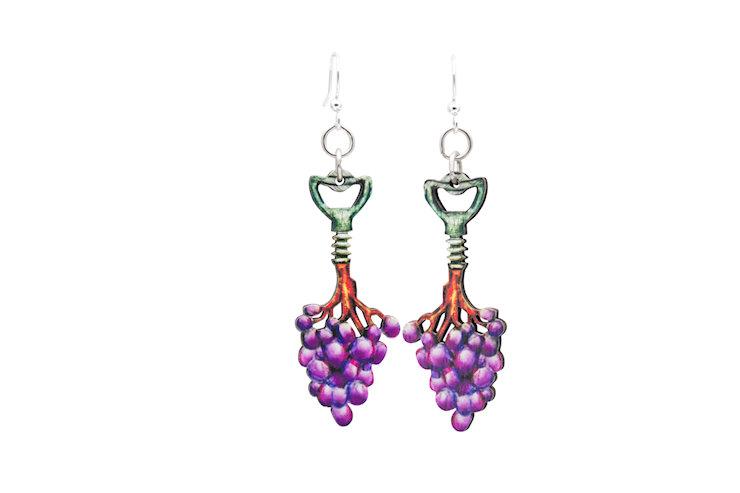 Corkscrew Grape Vine Earrings #1625 | Red Sunflower