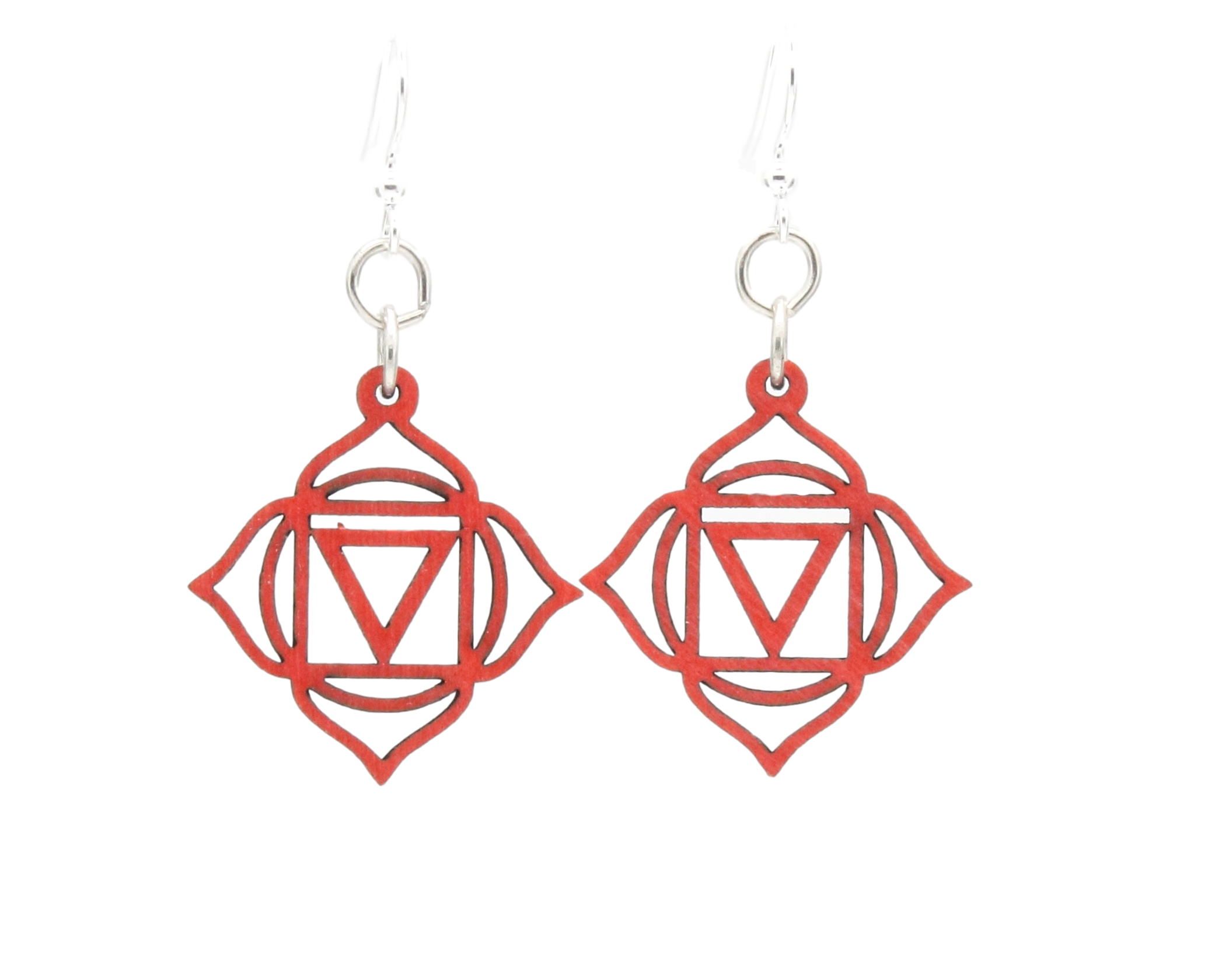 Muladhara Chakra Earrings #1636 | Red Sunflower