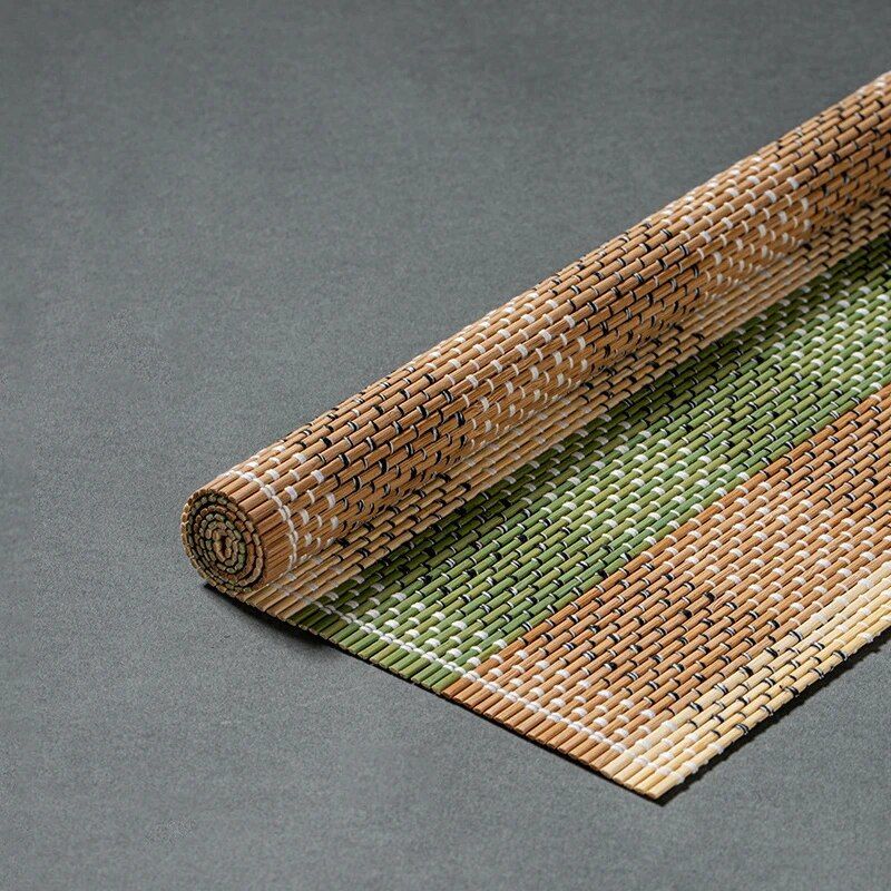 Eco-Chic Bamboo Placemat & Coaster Set - Vibrant, Durable Table Mats