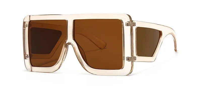 Chic Square Retro Sunglasses for Women - Oversized & UV400 Protected