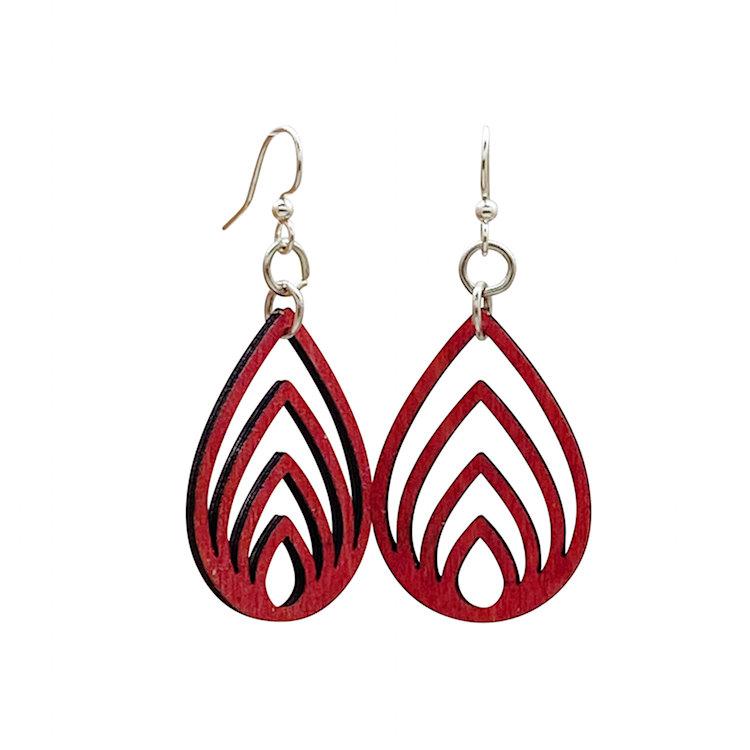 Layered Drop Earrings #1677 | Red Sunflower