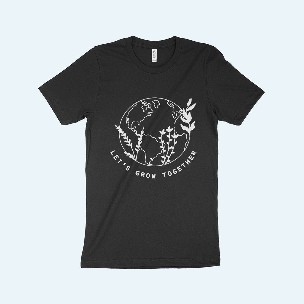 Let's Grow Together Unisex Jersey T-Shirt Made in USA