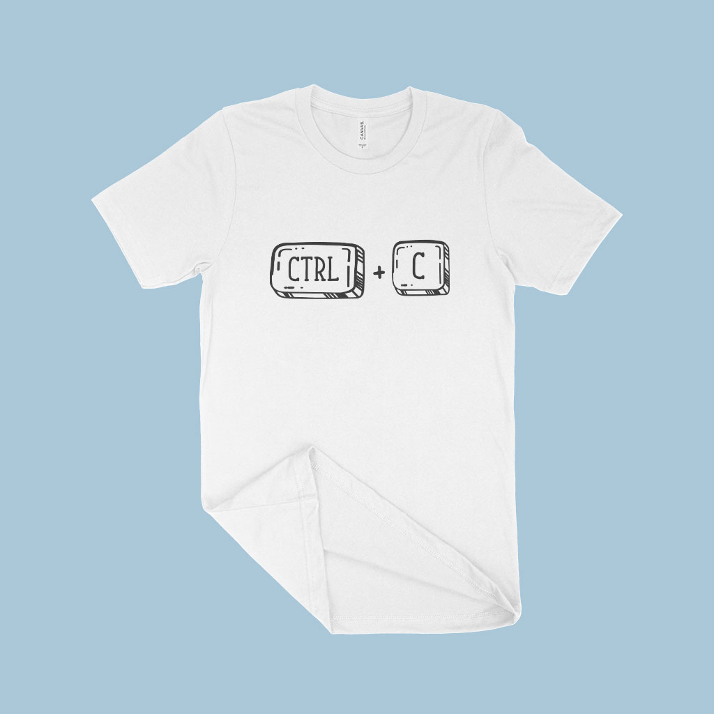 Ctrl C Unisex Jersey T-Shirt Made in USA