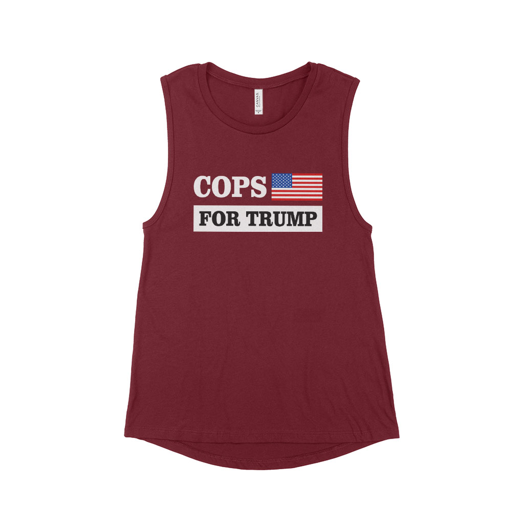 Women's Cops for Trump Muscle Tank - Trump Tank Top