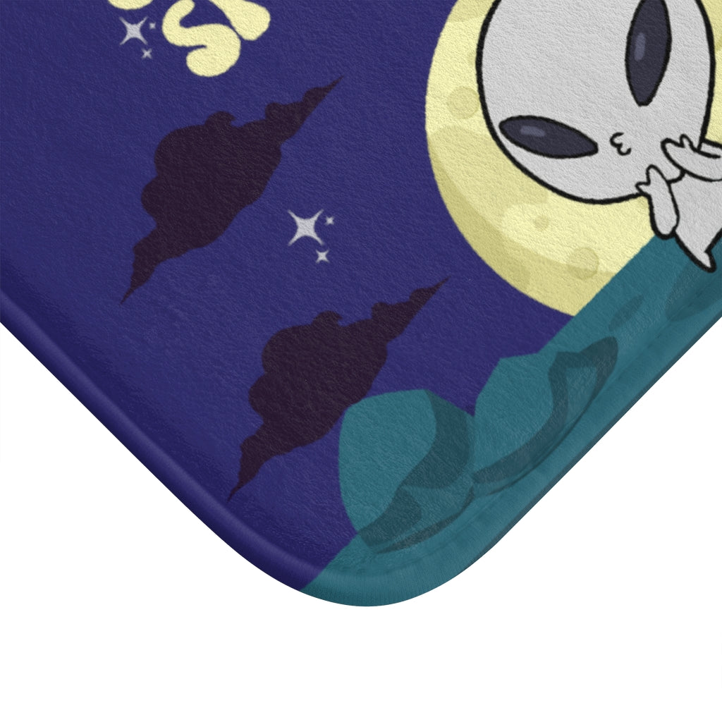 Funny Alien Bath Mat