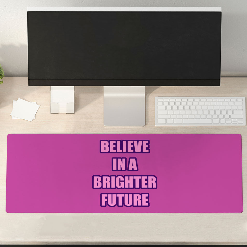 Believe Desk Mat - Cool Desk Pad - Graphic Laptop Desk Mat