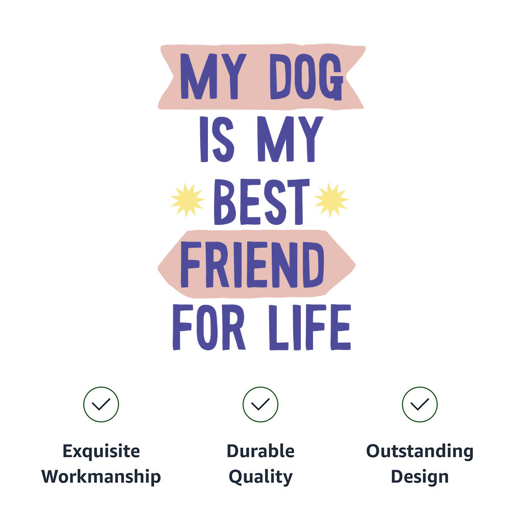 My Dog Is My Best Friend Pet Bandana Collar - Cute Scarf Collar - Art Dog Bandana