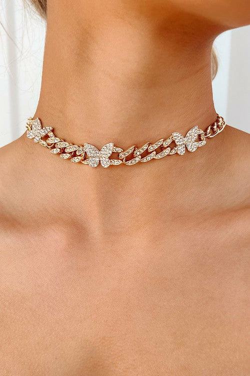 Butterfly Choker Necklace