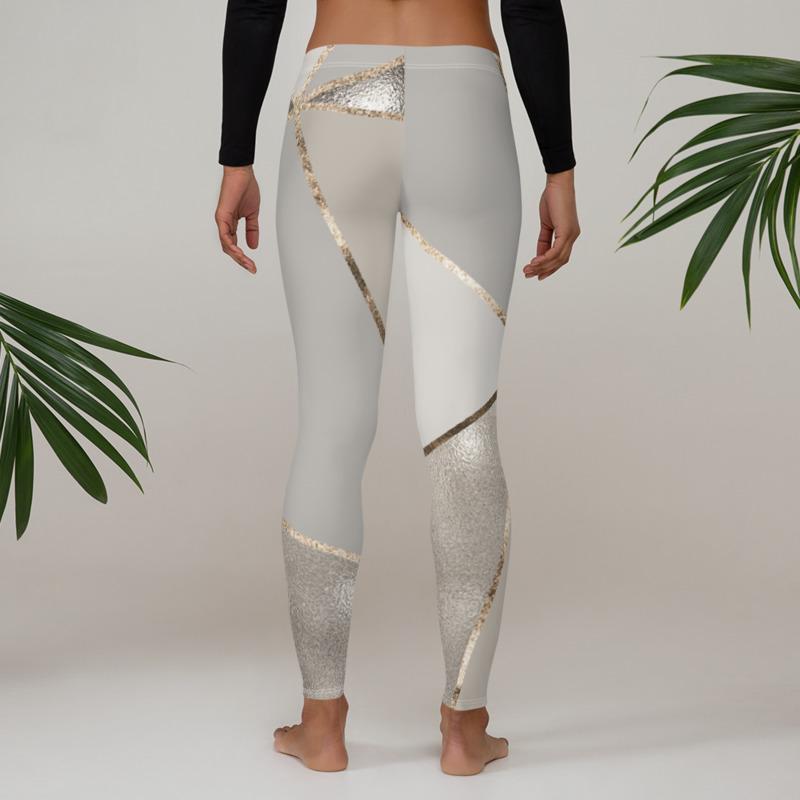 Seamless Metallic Geometry Leggings