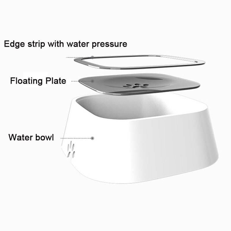 1.5L Floating Dog & Cat Water Bowl