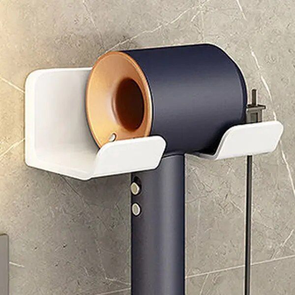 Double-Tier Eco-Friendly Wall Mounted Hair Dryer Holder