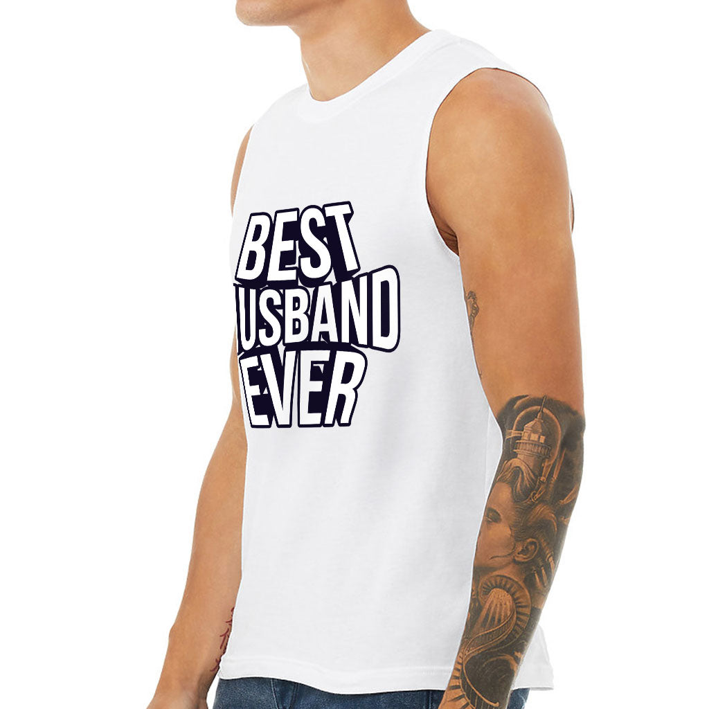 Best Husband Ever Men's Muscle Tank - Best Design Men's Sleeveless T-Shirt - Cool Tank