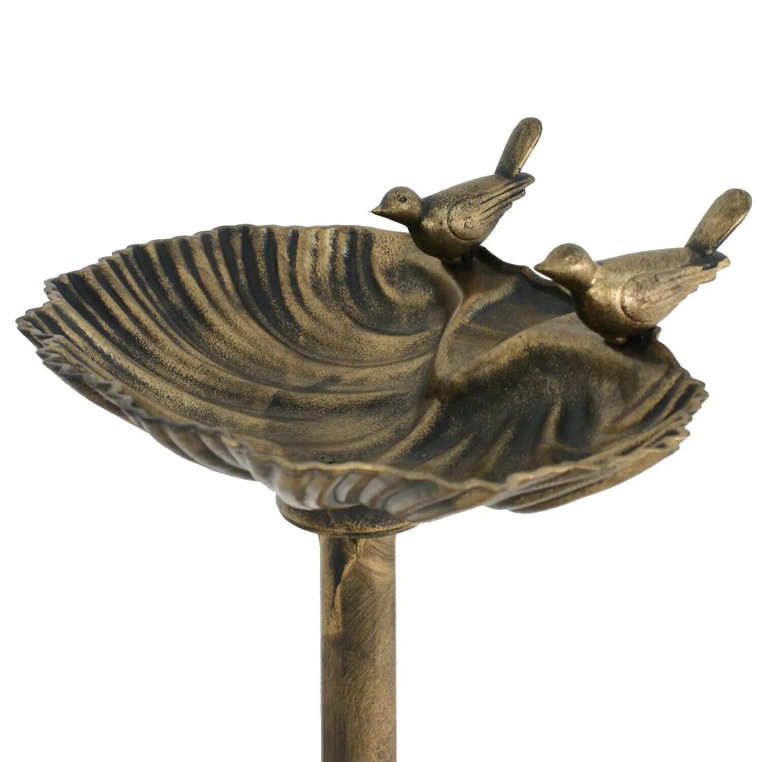 Elegant 32" Copper Pedestal Birdbath