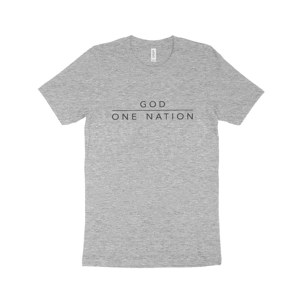 God One Nation Unisex Jersey T-Shirt Made in USA