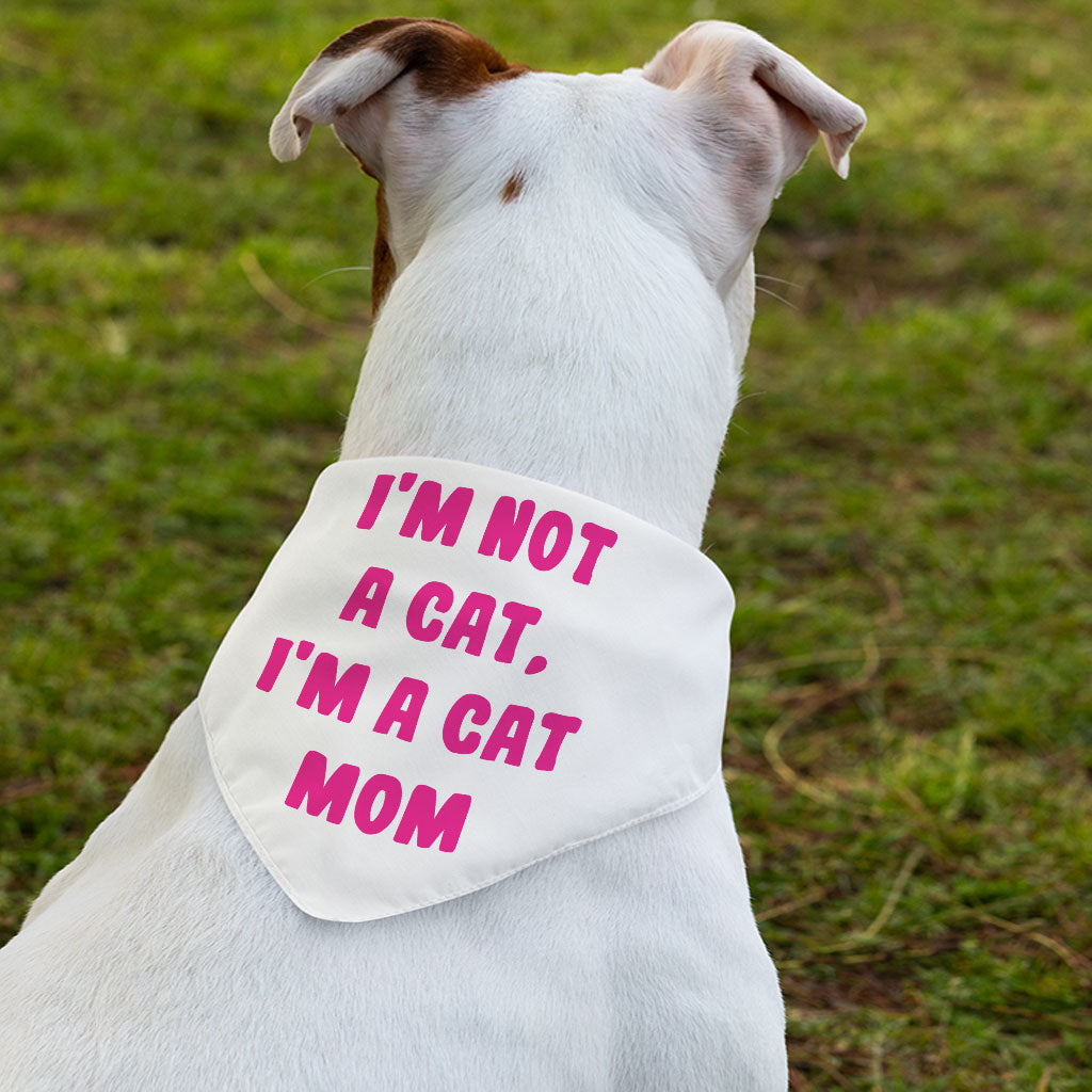 I'm Not a Cat Pet Bandana Collar - Cute Scarf Collar - Printed Dog Bandana