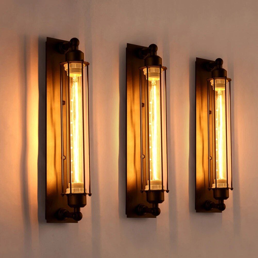 Retro Industrial E27 Edison Wall Lamp