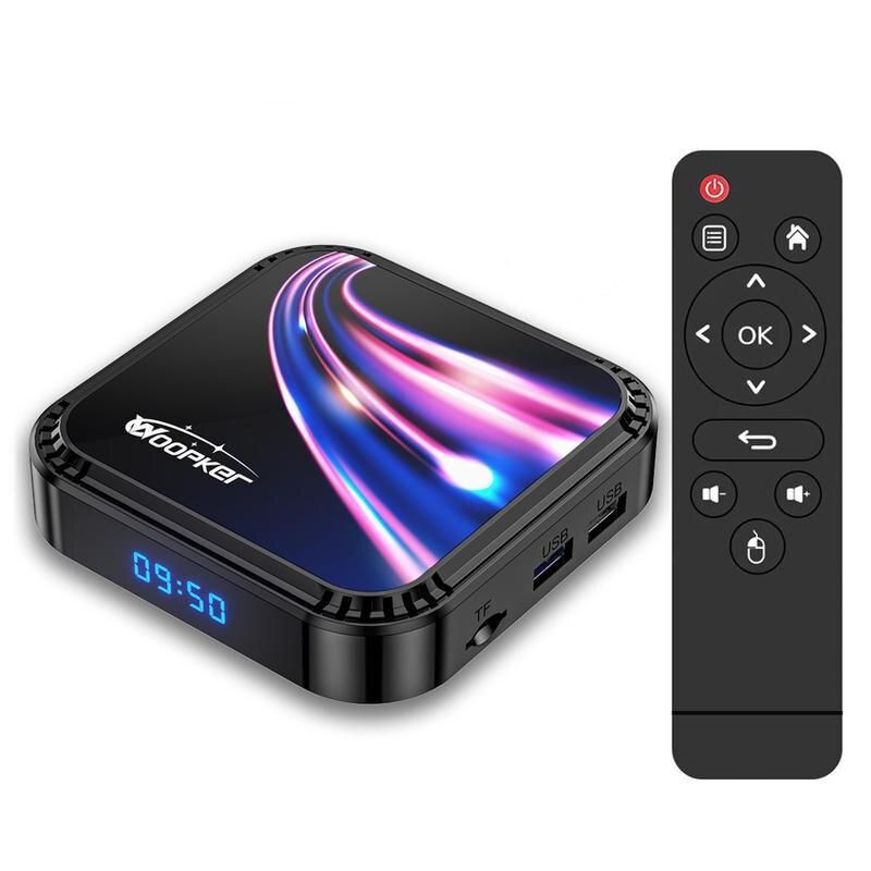 Android 13.0 TV Box - 8K UHD Video, Wi-Fi 6, Bluetooth 5.0 - Smart Streaming Media Player