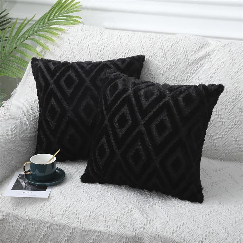 Luxury Geometric Cotton-Linen Throw Pillow Cover