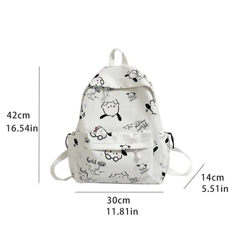 High-Capacity Classic Animal Print Backpack