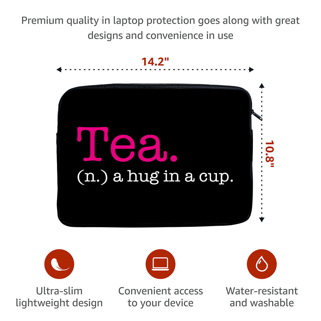 Tea Lover MacBook Pro 14" Sleeve - Funny Design Laptop Sleeve - Best Print MacBook Sleeve