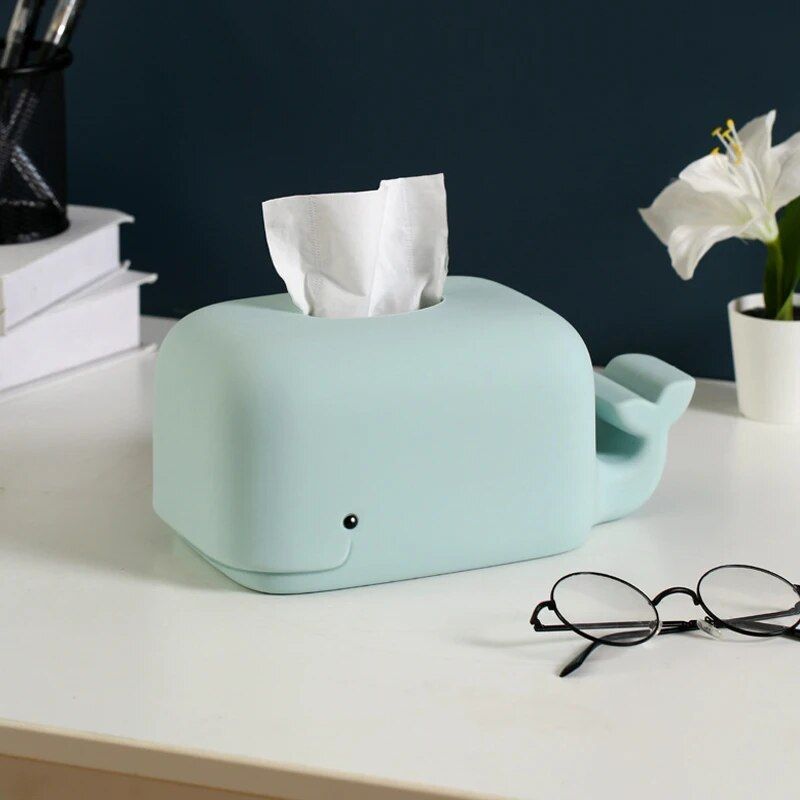 Creative Silicone Tissue Box with Mobile Phone Stand