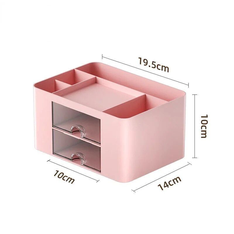 Compact Multifunctional Desk Organizer with Drawers