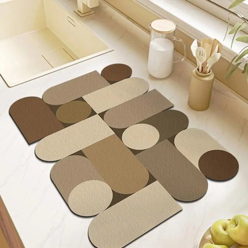 European Chic Quick-Dry & Super Absorbent Kitchen Mat