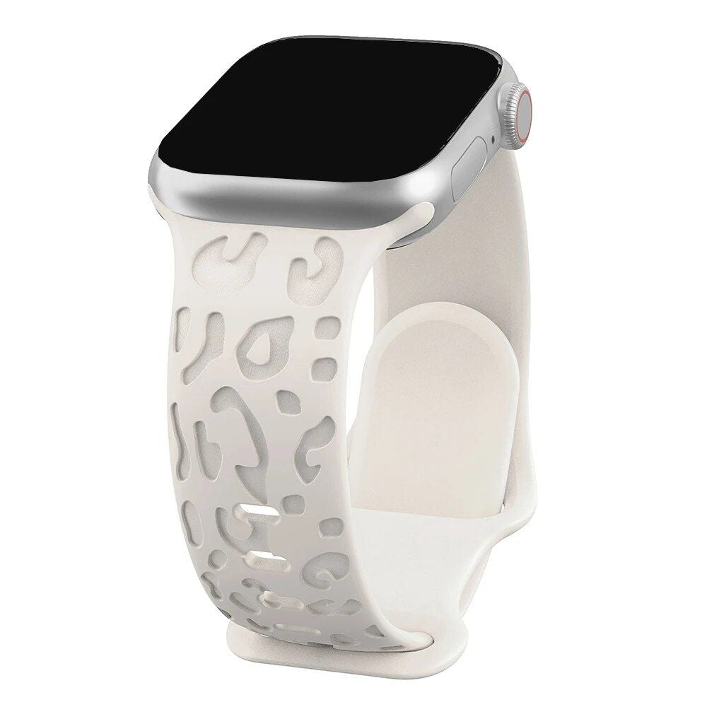 Engraved Silicone Strap for Apple Watch - Fashionable & Compatible with All Series