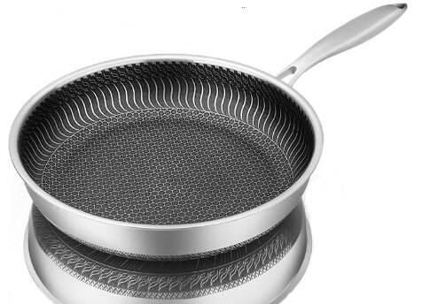 Stainless Steel Honeycomb Skillet