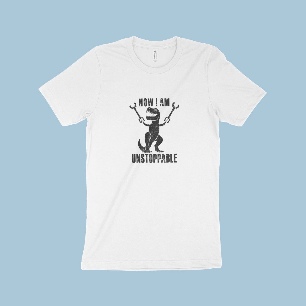 I Am Unstoppable Dinosaur T-Shirt Made in USA