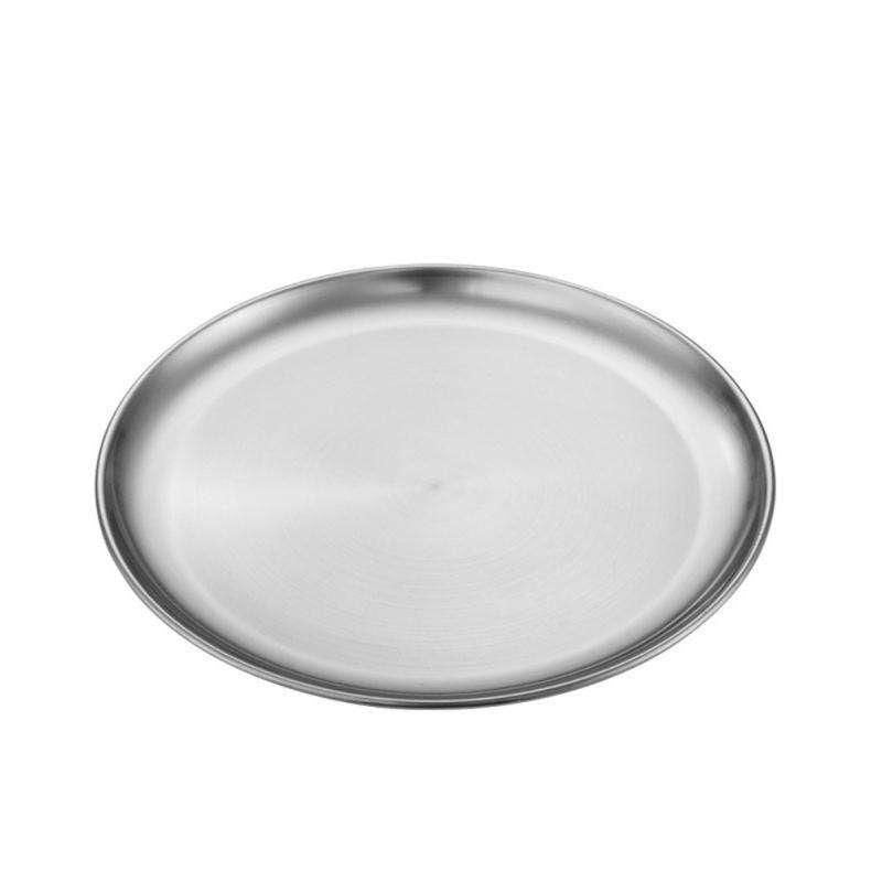 Elegant Stainless Steel Round Plates