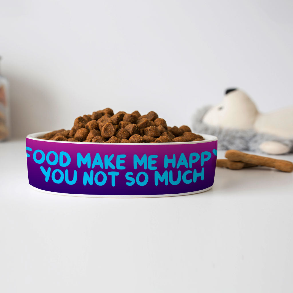 Funny Design Pet Bowl - Sarcastic Dog Bowl - Cool Saying Pet Food Bowl