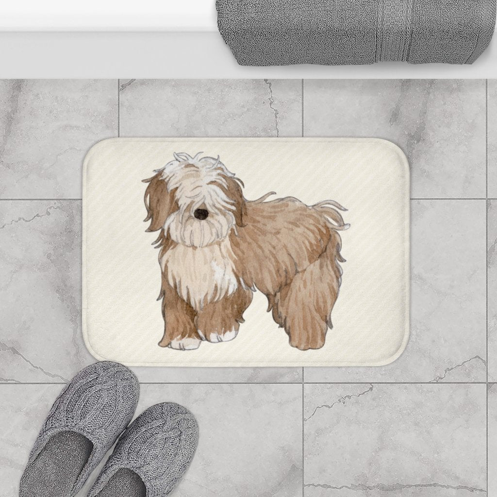 Happy Puppy Bath Mat | Yellow Pandora