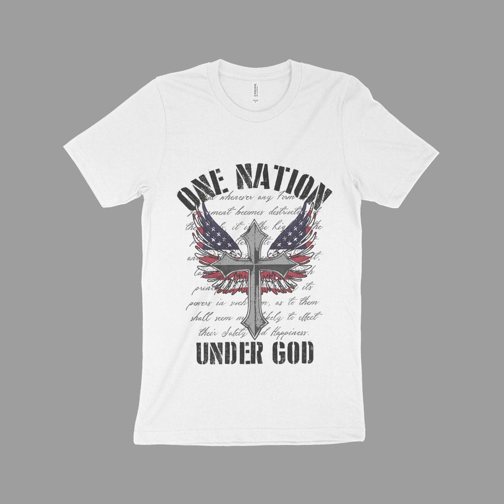 One Nation Under God Unisex Jersey T-Shirt Made in USA