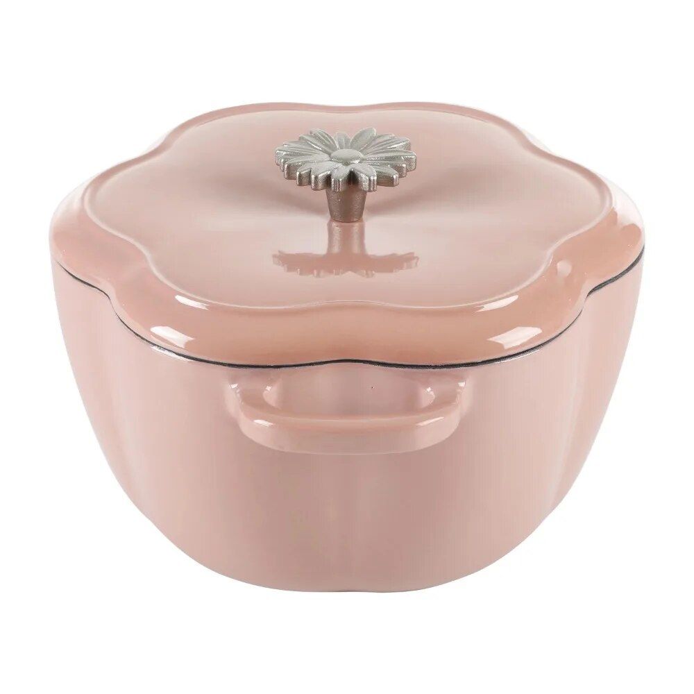 Charming Pink Floral 3-Quart Dutch Oven