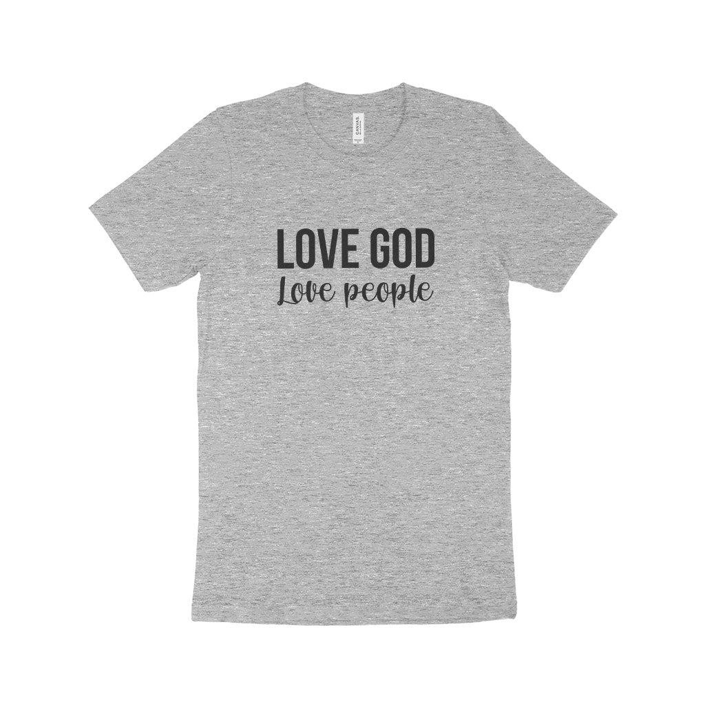 Love God Love People Unisex Jersey T-Shirt Made in USA