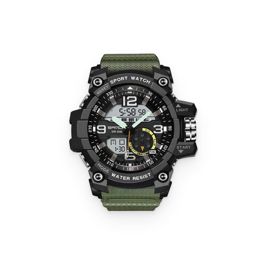 Green Men’s Digital Sports Watch