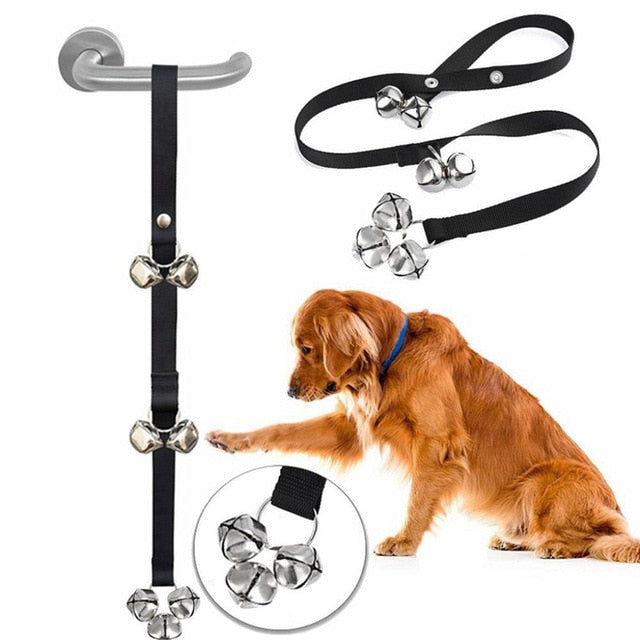 1PC Door Knob Hanging Pet dog Doorbell Leash Puppy | Plum Coco