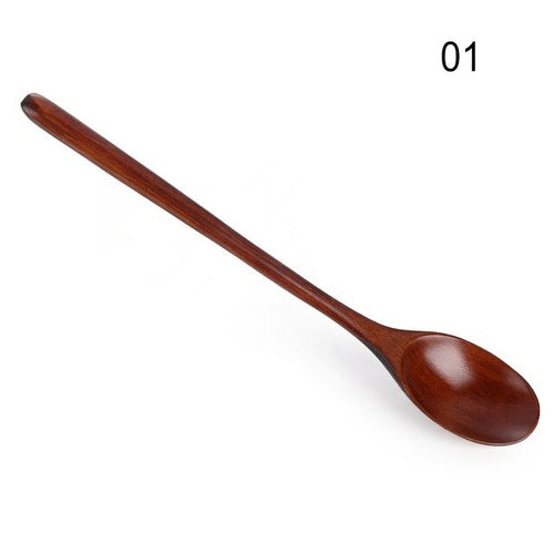 1PC Handmade Solid Wooden Spoons For Drinking