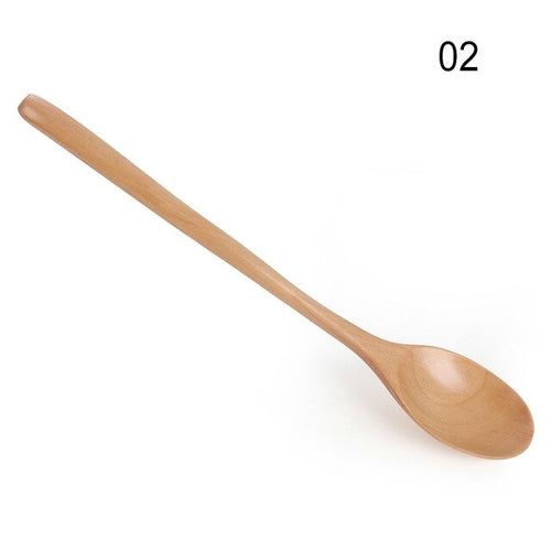 1PC Handmade Solid Wooden Spoons For Drinking