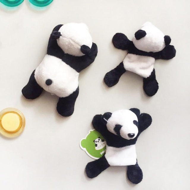 1Pc Panda Fridge Sticker Cute Soft Plush Panda