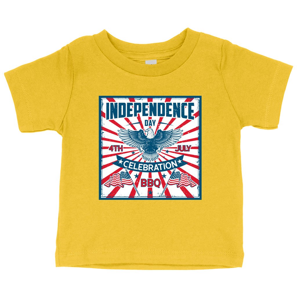 Baby Independence Day Celebration T-Shirt - Vintage Independence Day T-Shirt - Patriotic T-Shirt