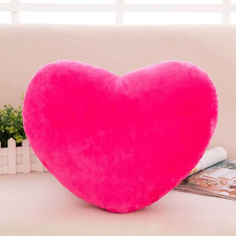 Charming Heart-Shaped Plush Pillow