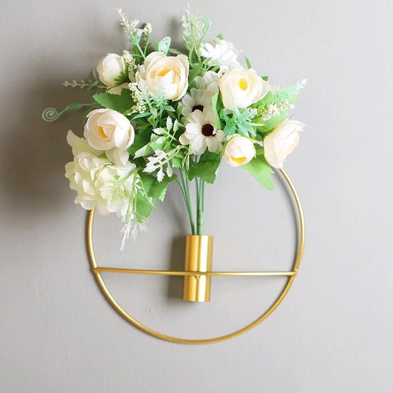 Chic Metal Wall Mounted Vase