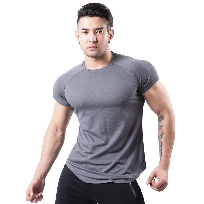 Men's Breathable Cotton Sports T-Shirt