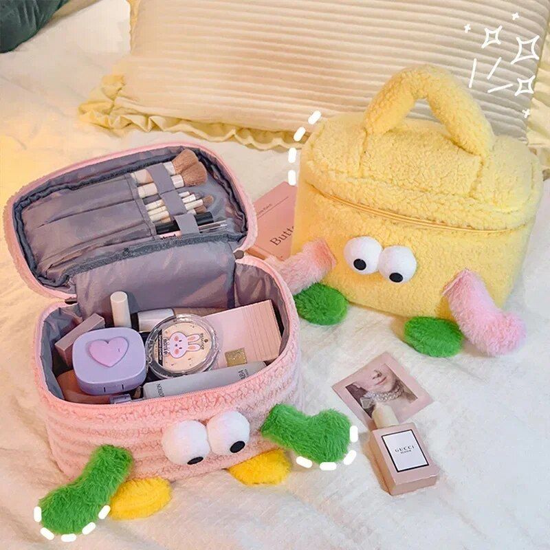 Charming Plush Travel Cosmetic Bag